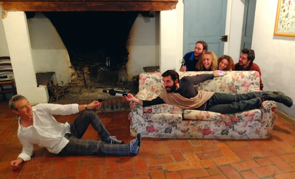 The Creation of Adam with wine Customwalks