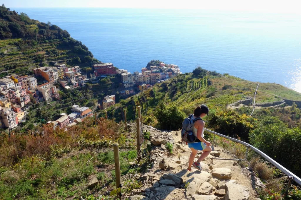 Descending toward Manarola