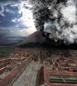 Vesuvius destroys Pompeii